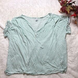 Green striped Old Navy shirt